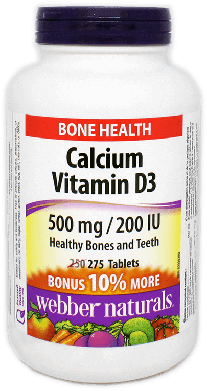 Calcium Carbonate+Vit D Tb 500mg/200iu Bns 250+25, 275